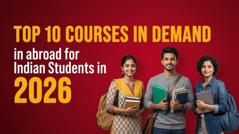 Top 10 Courses in Demand in Abroad for Indian Students in 2026