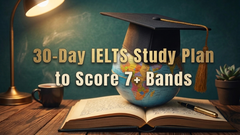 30-Day IELTS Study Plan to Score 7+ Bands