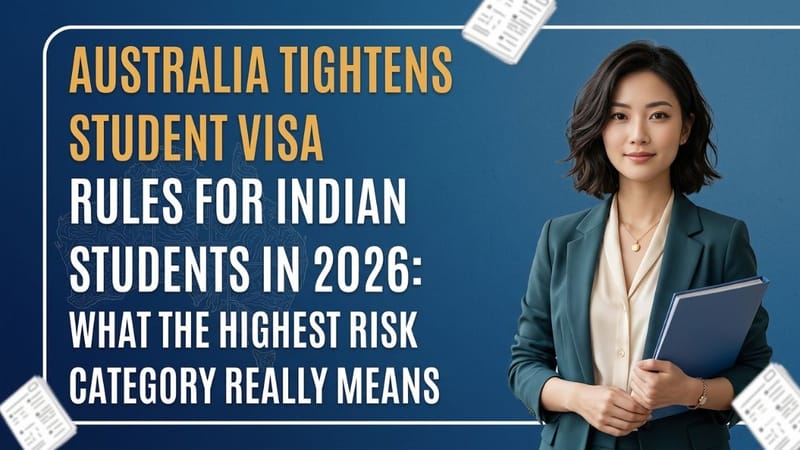 Australia Tightens Student Visa Rules for Indian Students in 2026: What the Highest Risk Category Really Means