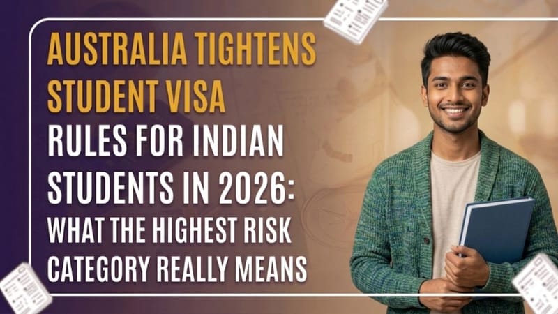 Australia Tightens Student Visa Rules for Indian Students in 2026: What the Highest Risk Category Really Means
