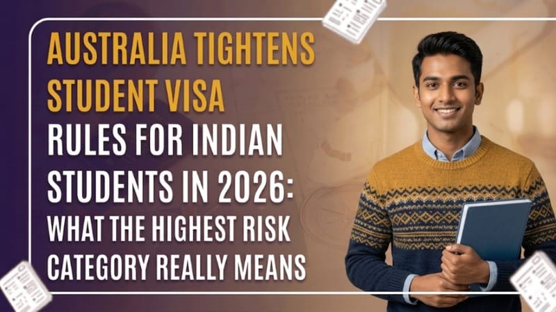 Australia Tightens Student Visa Rules for Indian Students in 2026: What the Highest Risk Category Really Means