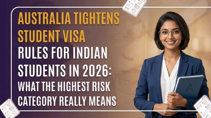 Australia Tightens Student Visa Rules for Indian Students in 2026: What the Highest Risk Category Really Means