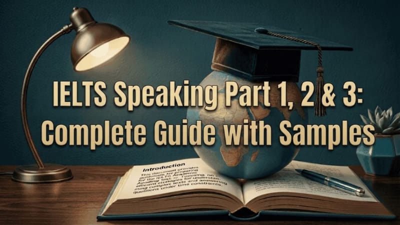 IELTS Speaking Part 1, 2 and 3: Complete Guide with Samples