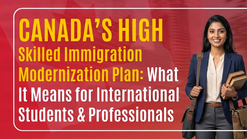 Canada’s High-Skilled Immigration Modernization Plan: What It Means for International Students & Professionals