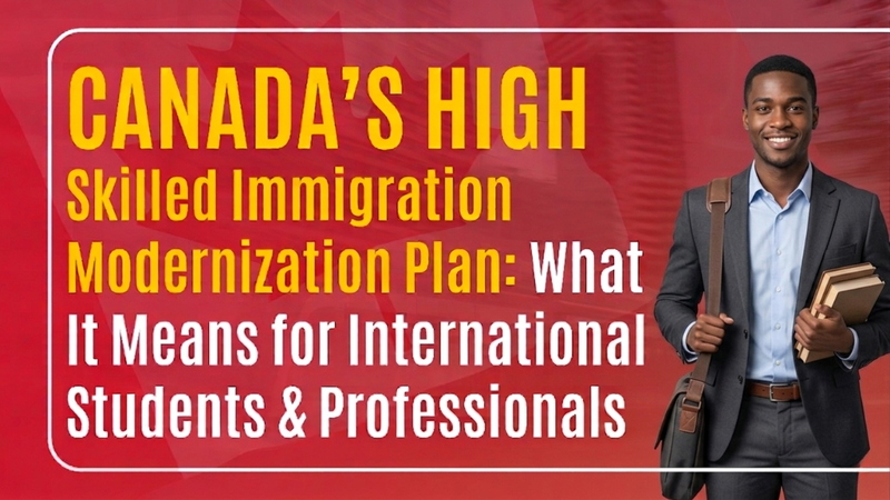Canada’s High-Skilled Immigration Modernization Plan: What It Means for International Students & Professionals