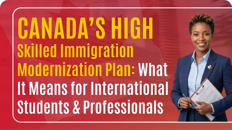Canada’s High Skilled Immigration Modernization Plan: What It Means for International Students & Professionals