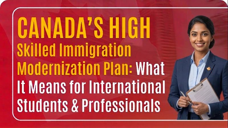 Canada’s High-Skilled Immigration Modernization Plan: What It Means for International Students & Professionals