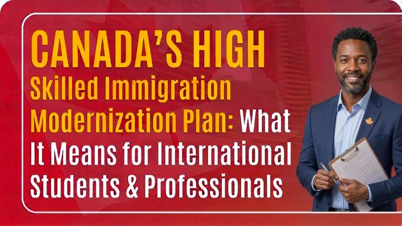 Canada’s High-Skilled Immigration Modernization Plan: What It Means for International Students & Professionals