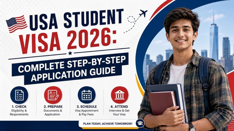 USA Student Visa 2026: Complete Step-by-Step Application Guide