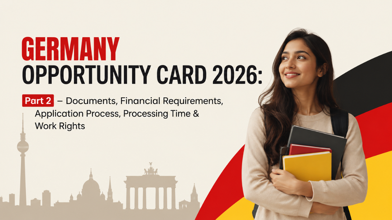 Germany Opportunity Card 2026: Part 2 – Documents, Financial Requirements, Application Process, Processing Time & Work Rights