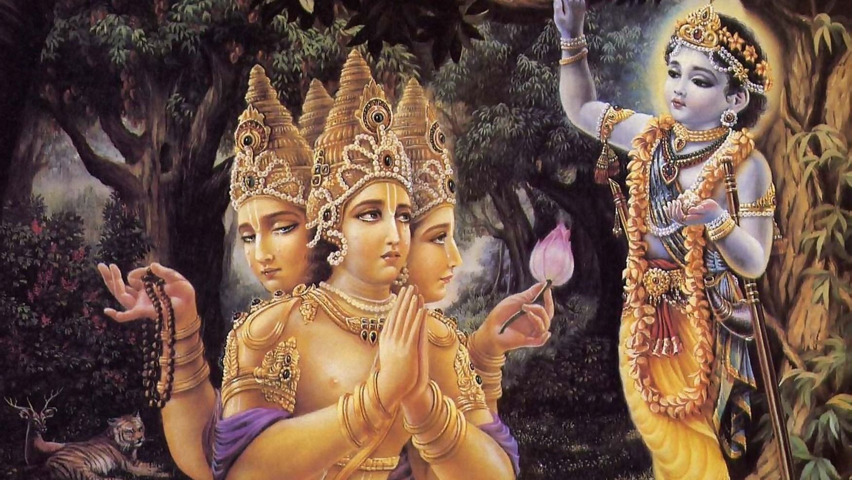 A félistenek Krisna szolgái