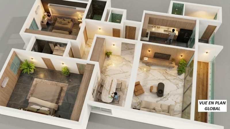 PLAN 3D & INTERIEUR