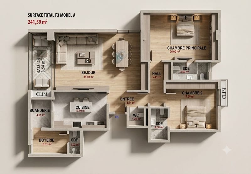 PLAN 3D & INTERIEUR