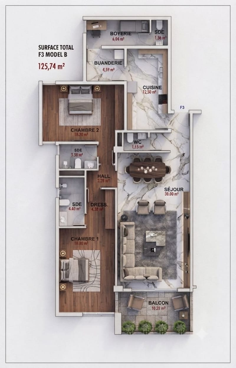 PLAN 3D & INTERIEUR