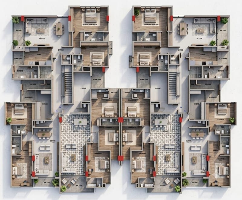 PLAN 3D & INTERIEUR