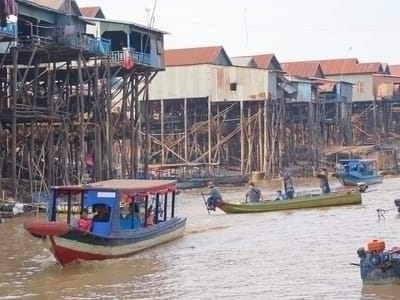 ツアーコース⑫　バンテアイ・スレイ遺跡+オールドマーケットで買い物・トンレサップ湖で遊覧船観光ツアー　【日本語ガイドKAON TRAVEL 】