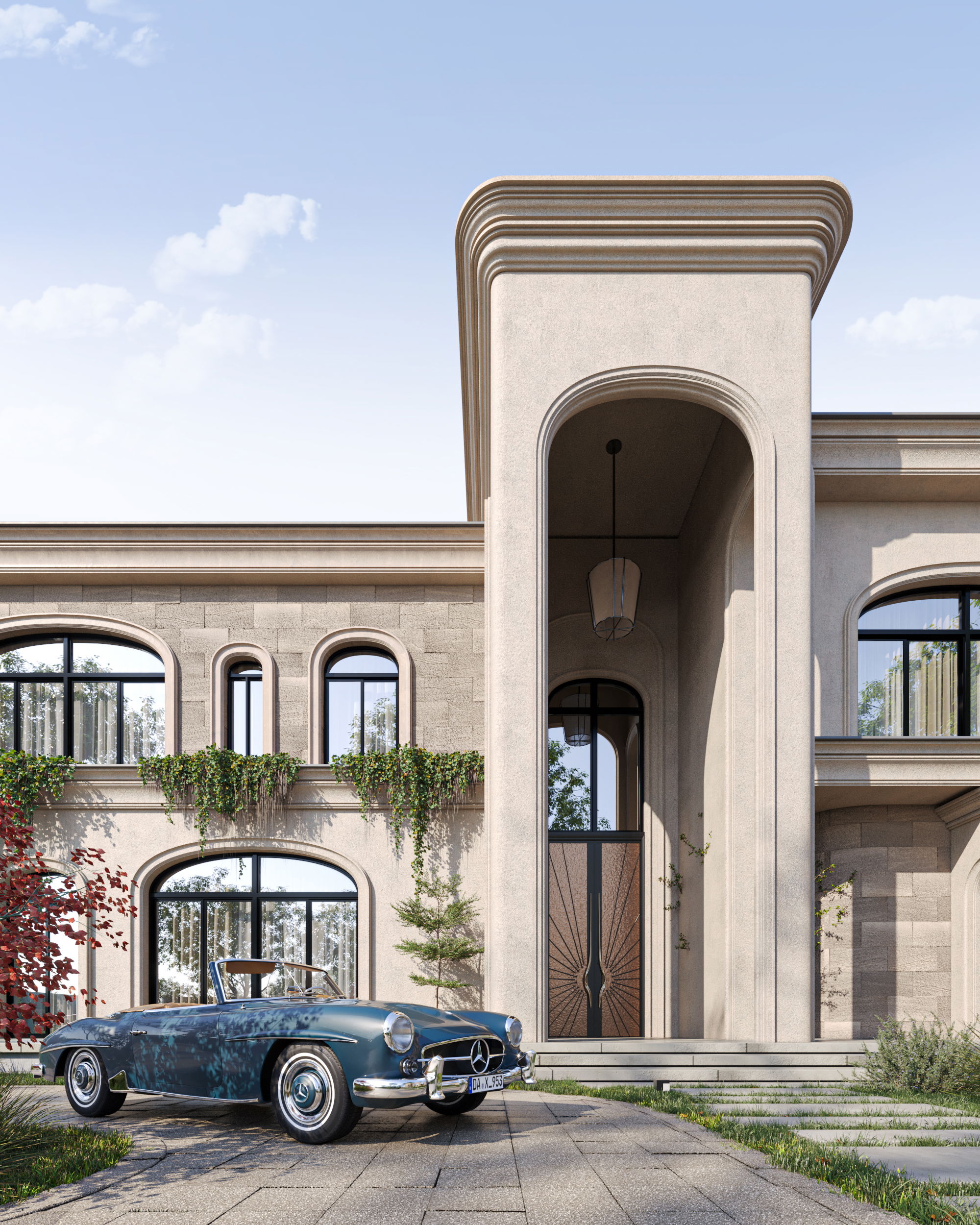 “A sculpted symphony of arches and light, blending classical elegance with modern grace”