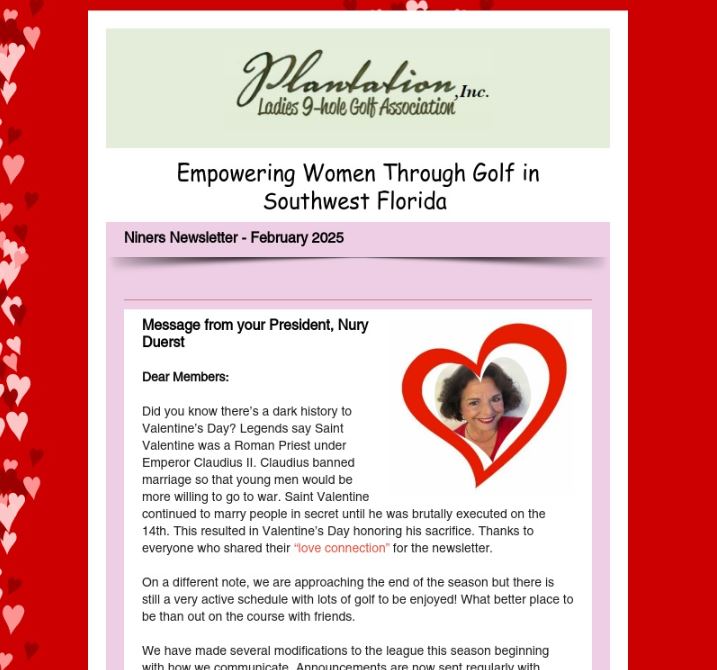 February PL9GA Newsletter