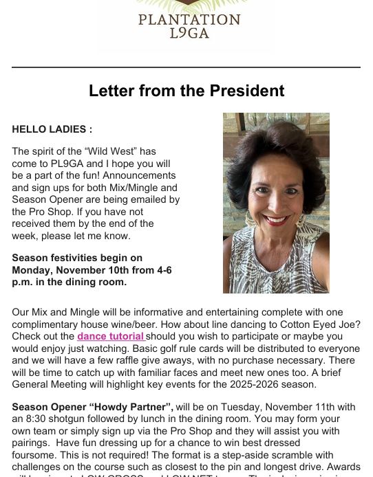 October 2025 Newsletter