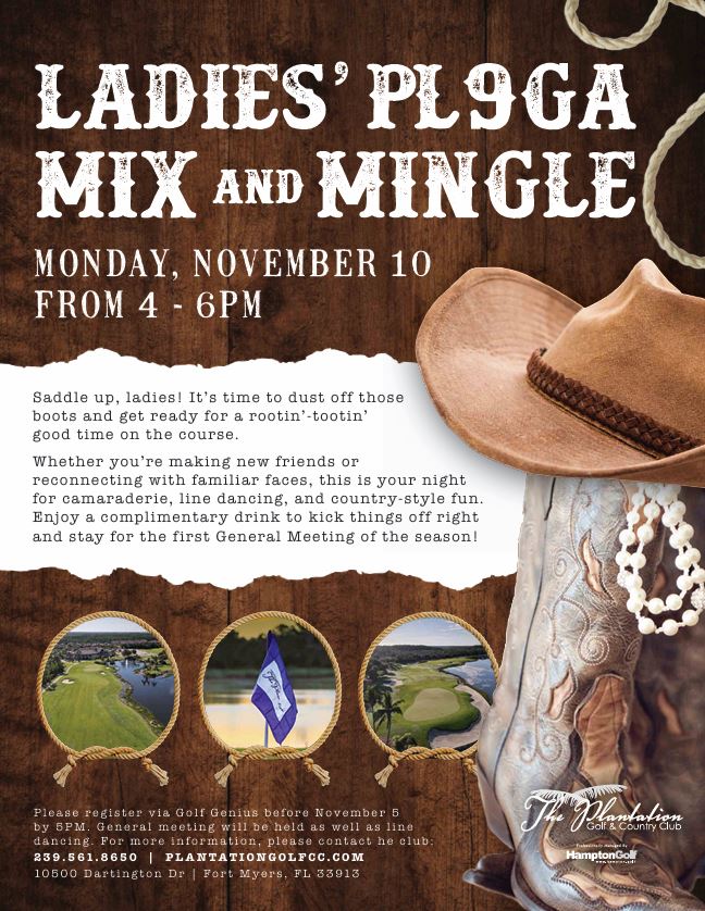 Ladies PL9GA Mix and Mingle (Members and New Members Only)