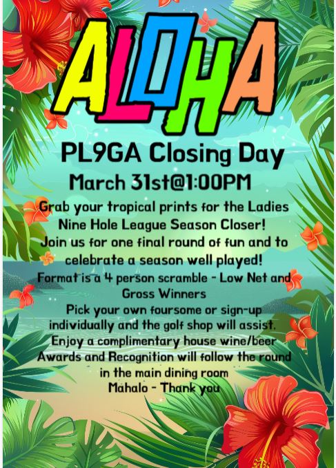 ALOHA Closing Day