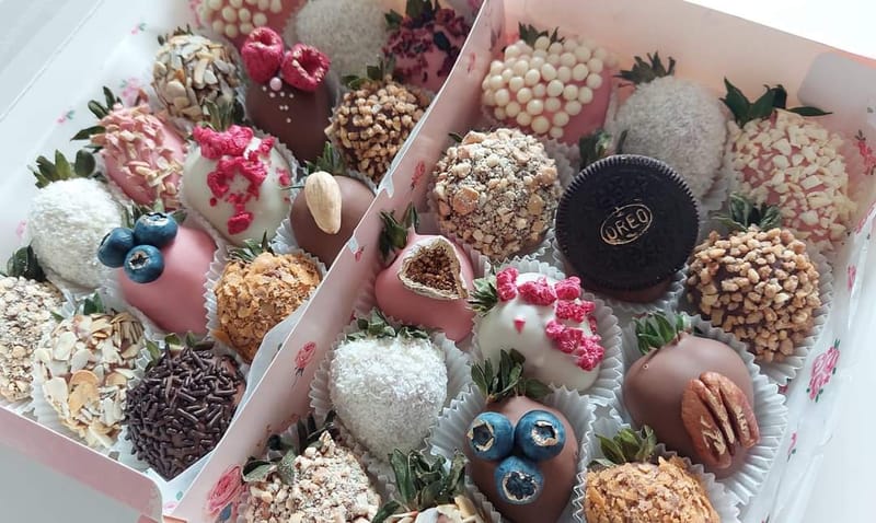 клубника в шоколаде