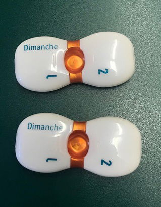 pilulier tampographié