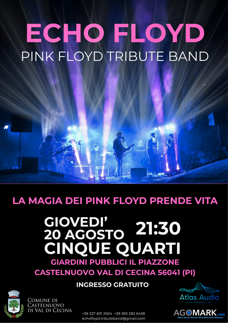 ECHO FLOYD LIVE - CASTELNUOVO VAL DI CECINA - CINQUE QUARTI