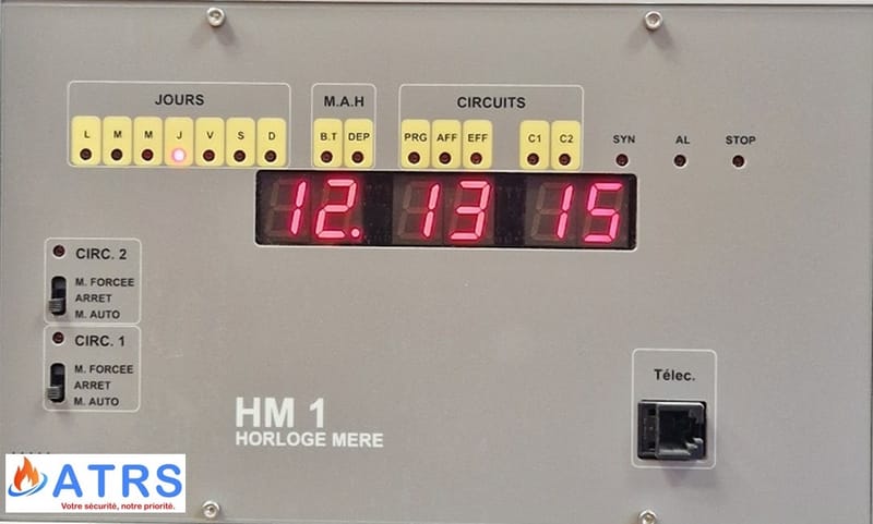 Programmateur horaire début fin de cours