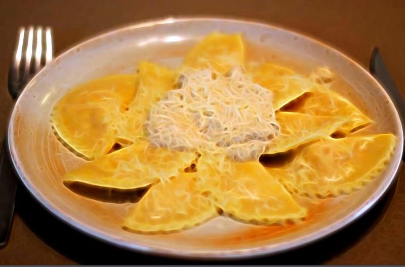 Raviolis à la sauce aux noix