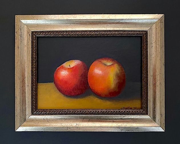 Fuji Friends oil, 5" x 7" framed