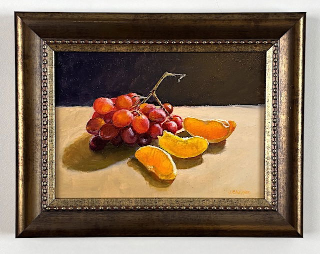 Grapes and Oranges framed