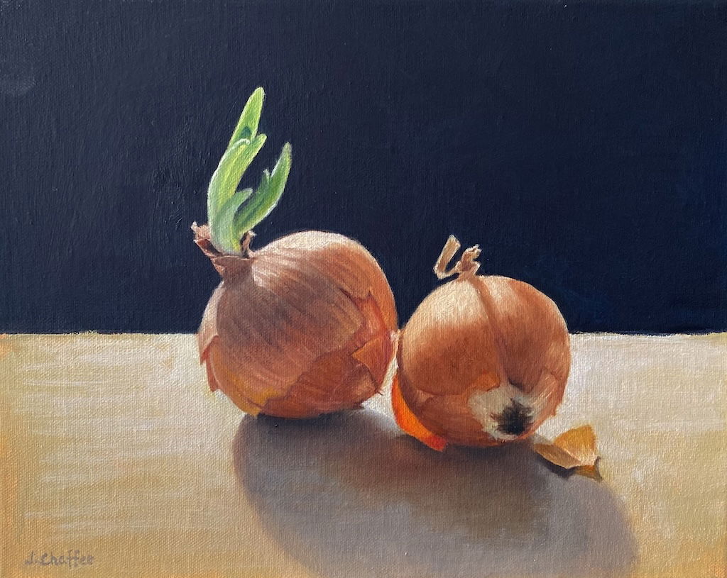 Germination, Onions in Winter Light