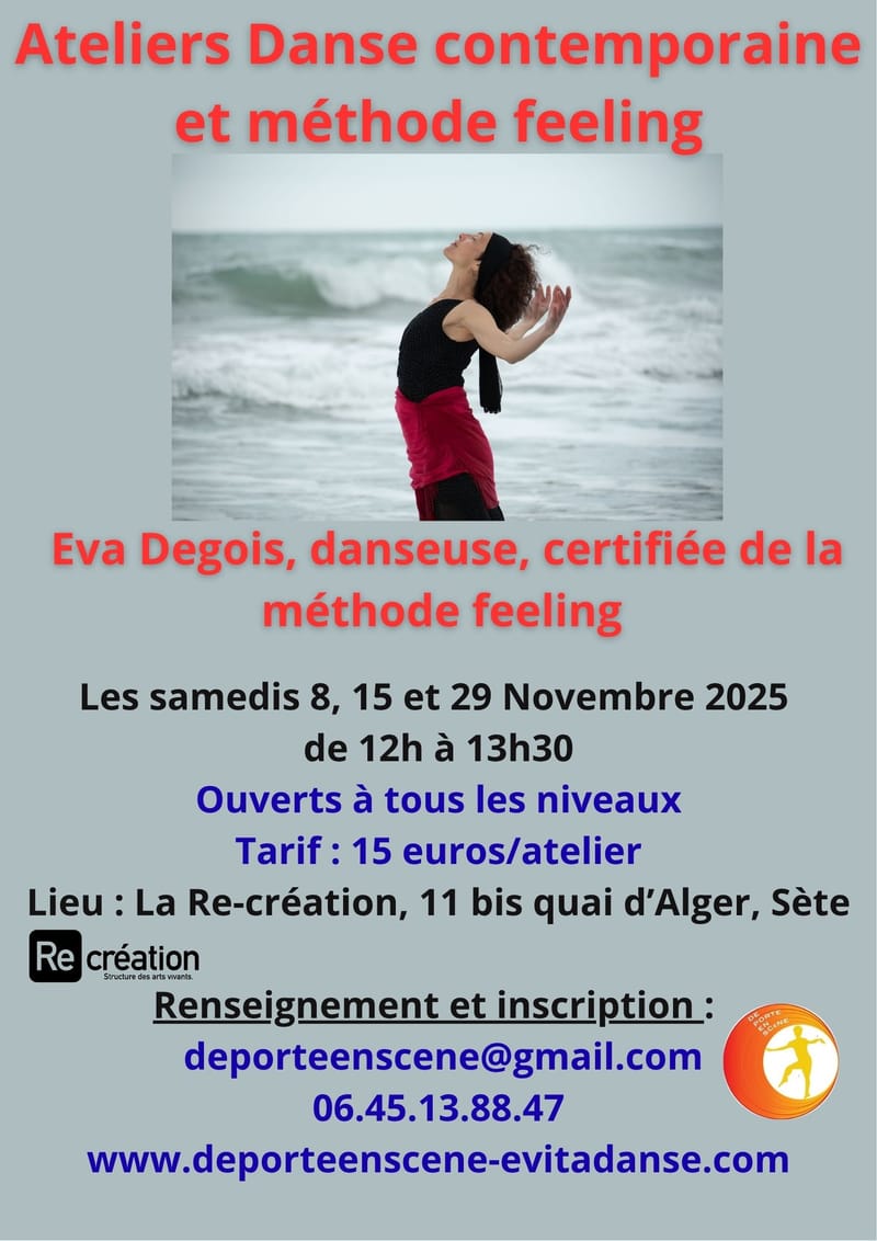 Ateliers danse contemporaine et méthode feeling