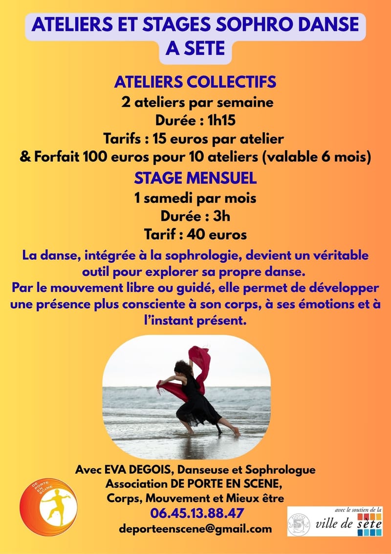 ATELIERS & STAGES SOPHRO DANSE à l'année