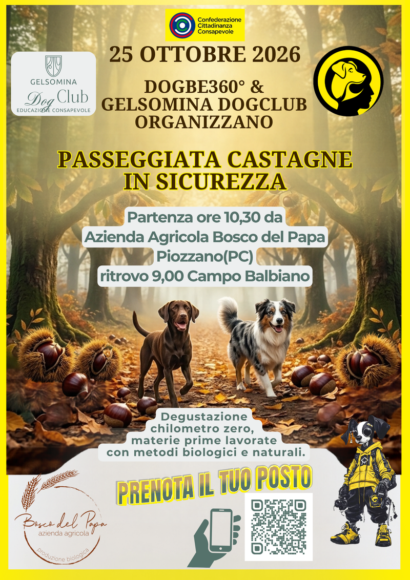 Passeggiata castagne in sicurezza