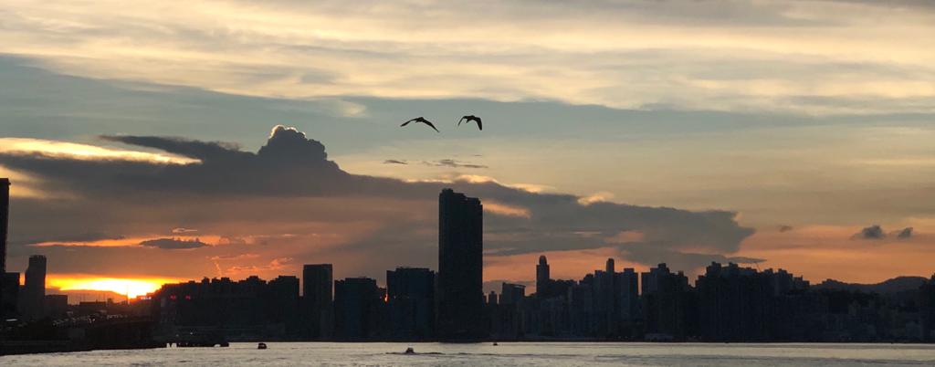 sunset over eastern corridor