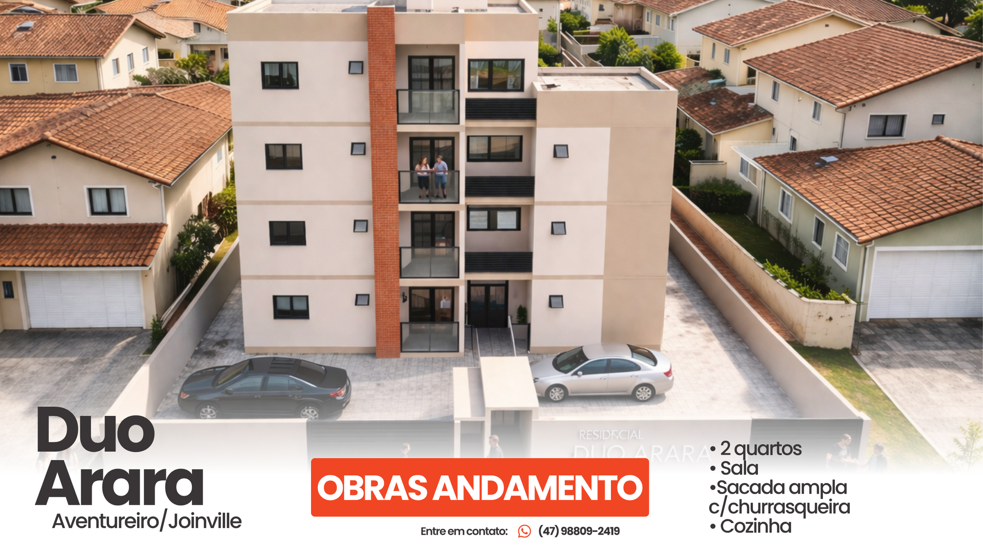 🏢 Duo Araras I Residencial - Localizado no charmoso bairro Aventureiro.