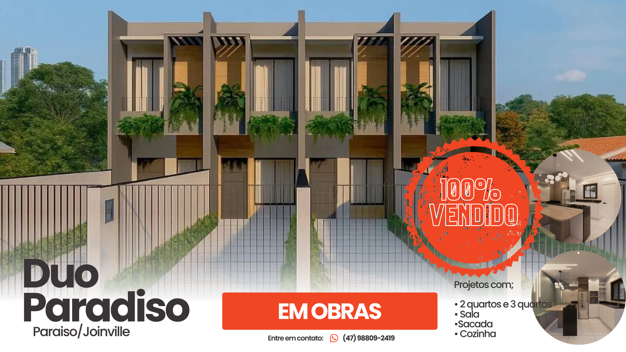 🏠Duo Paradiso -Paraiso I JOINVILLE