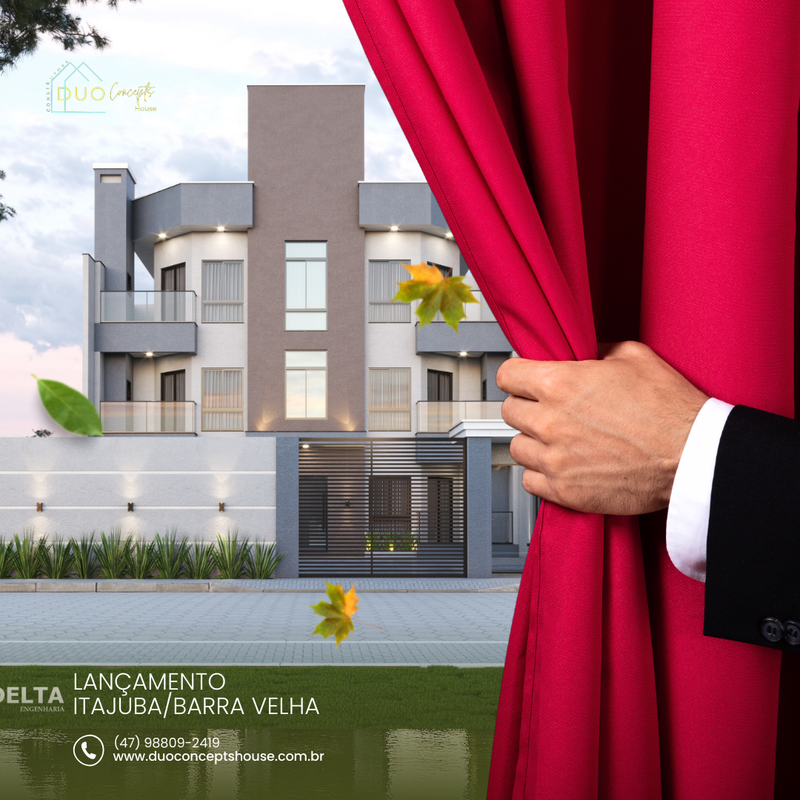 🏢 DUO ITAJUBA - BARRA VELHA  *R$ 419.000,00 -  Entrada de R$  41.900,00+ 20x - Saldo financiado ou  48X direto com a Construtora 