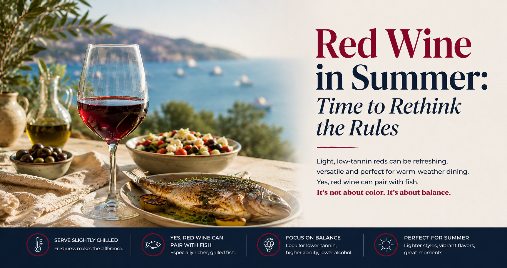 Red Wine in Summer: Time to Challenge an Old Wine Myth