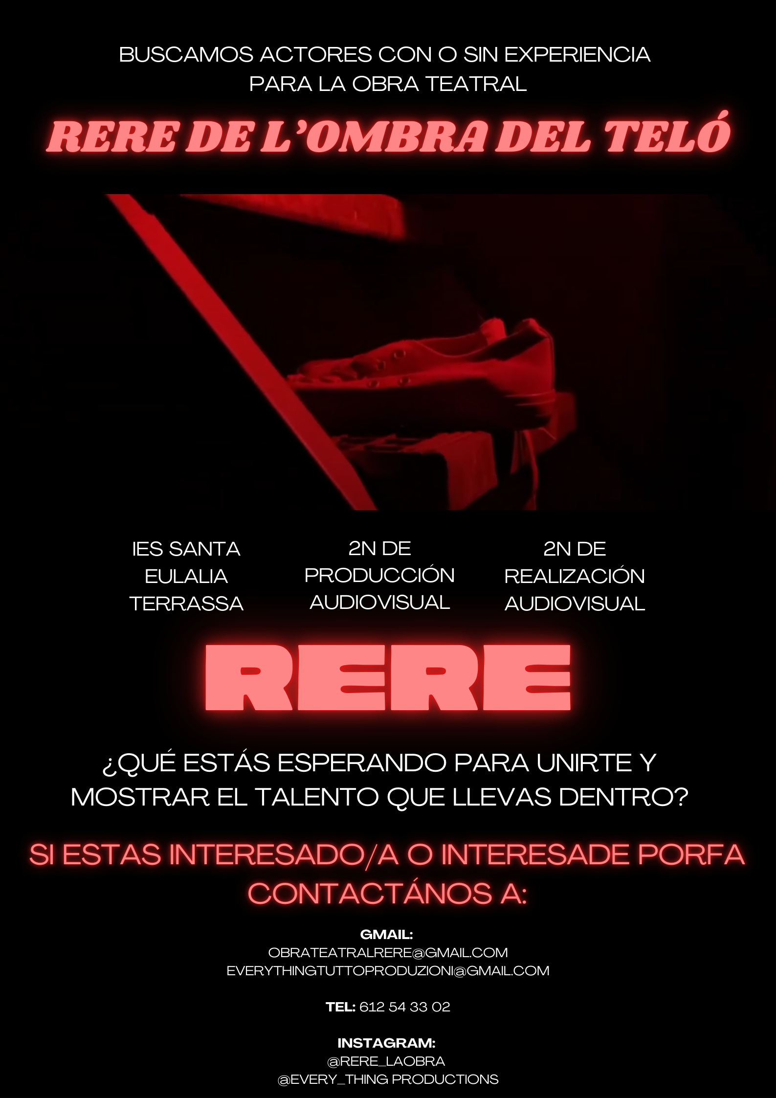 CARTELLS 2 PER AL CAST OFICIAL DE L'OBRA EN CASTELLÁ I CATALÁ