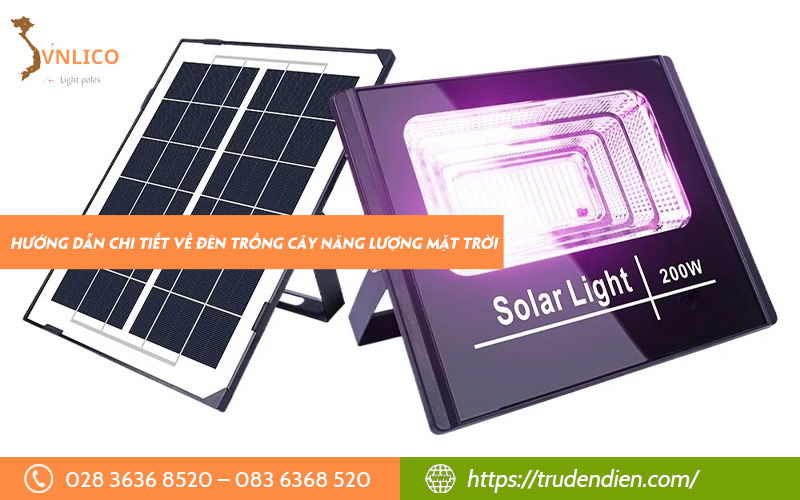 Đèn trồng cây năng lượng mặt trời thân thiện môi trường