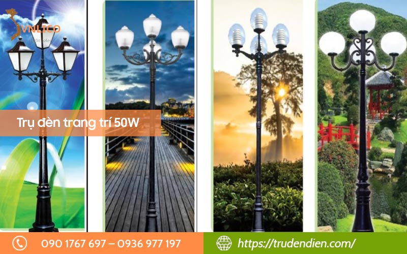 Trụ đèn trang trí 50W