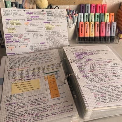 3 different note-taking styles