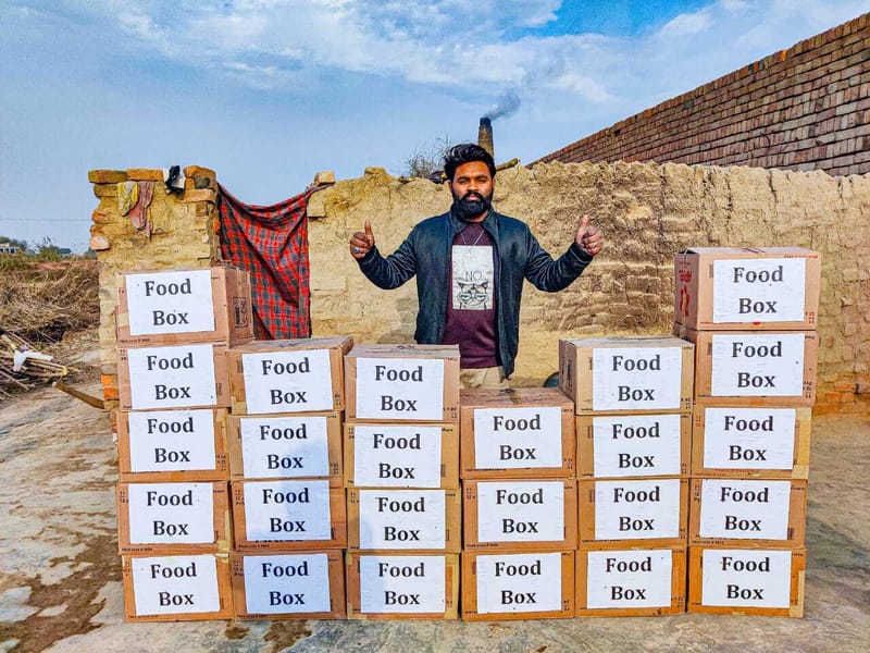 Distribution of Food Packages & Home Utensils