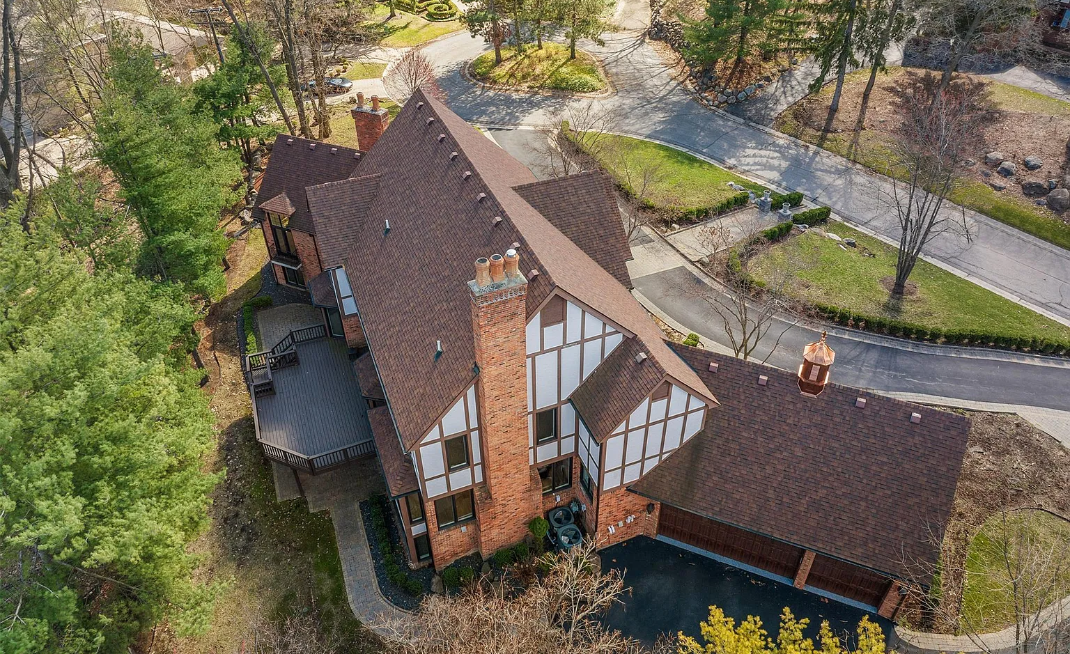 Birds Eye View - We took this photo with a drone of our Cherry Hill sober living location.