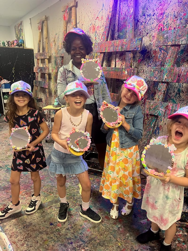 Decoden Art at Splatter & Sip Art Café