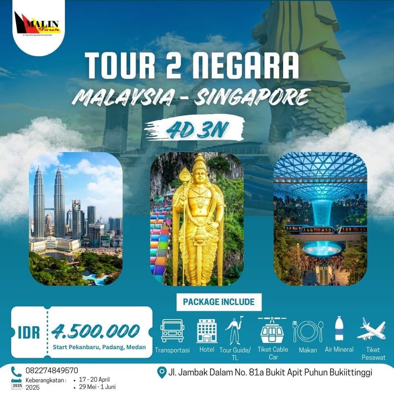 4D3N Tour Malaysia - Singapore