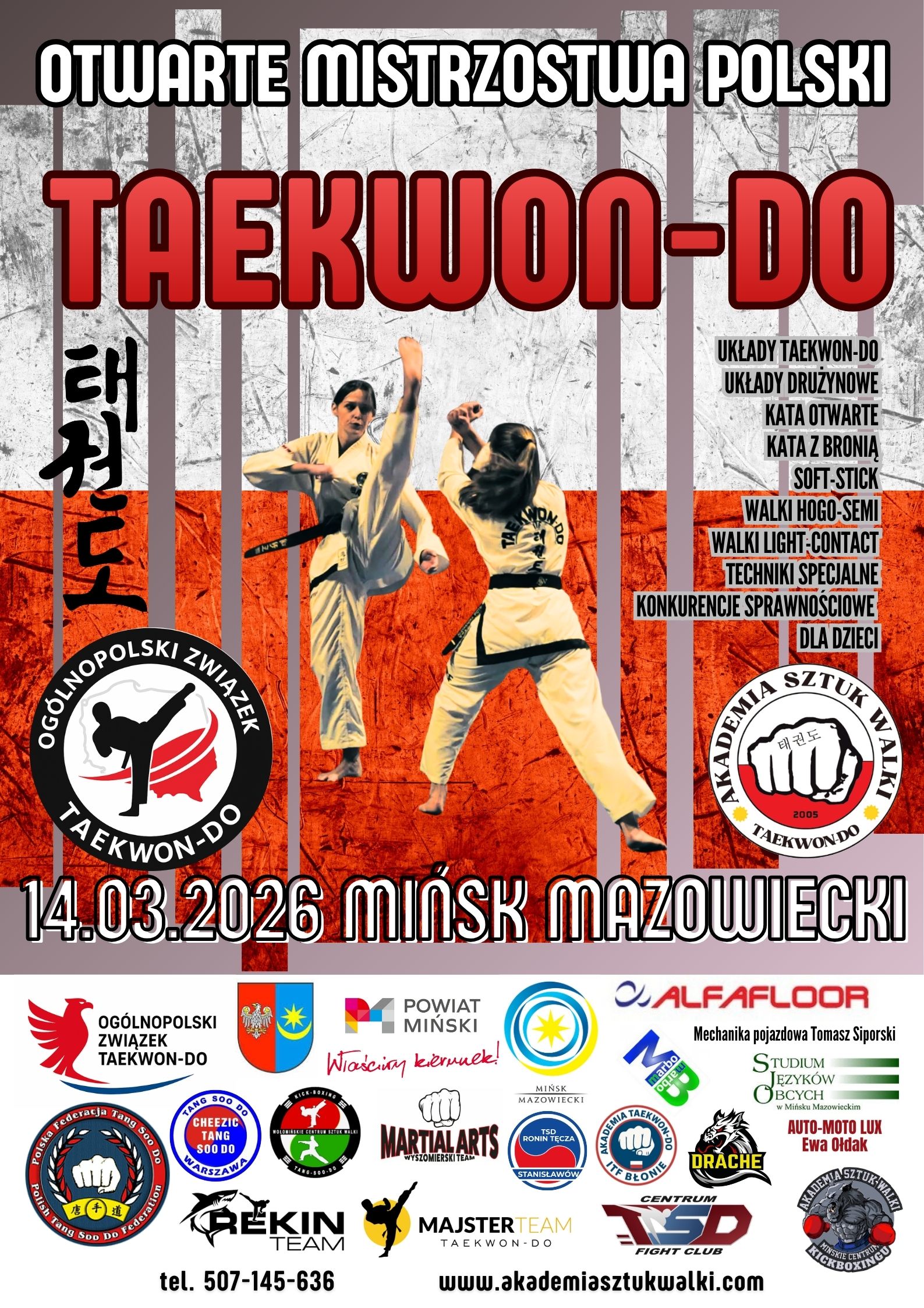 Otwarte Mistrzostwa Polski Taekwon-do 16.03.2026